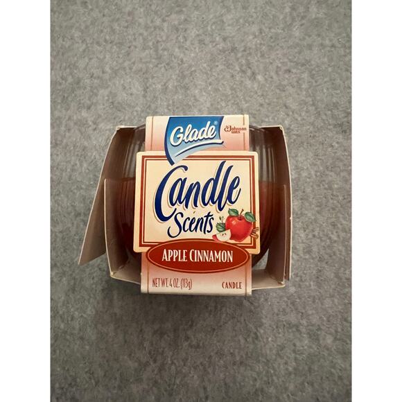 Glade‎ Candle Scents Jar Strawberries & Cream 1996 & Apple Cinnamon 1997 2Pc VTG - Picture 1 of 12